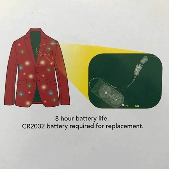 Life of the Party Men's Ugly Christmas Suit Costume NEW - Picture 4 of 5